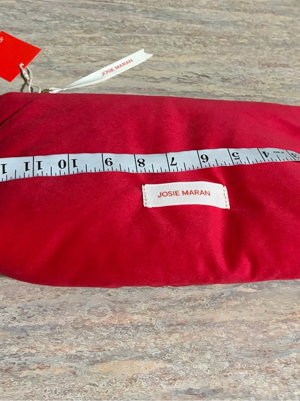NWT Josie Maran Red Cosmetic Pouch